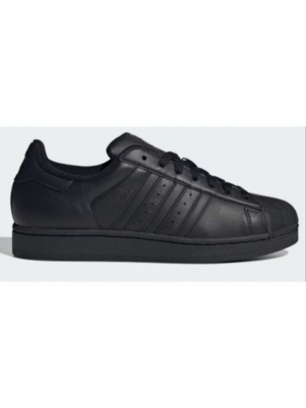 Adidas Black Rounded Shell Toe Superstar Sneakers